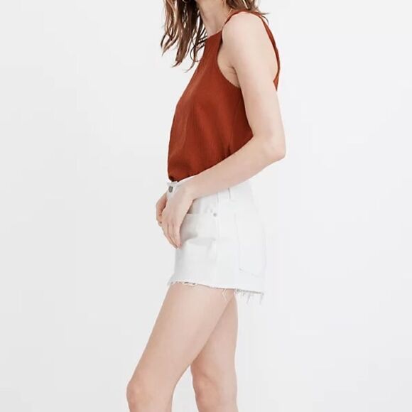 Madewell Relaxed Denim Shorts in Tile White Women’s Size 30 - Picture 14 of 14